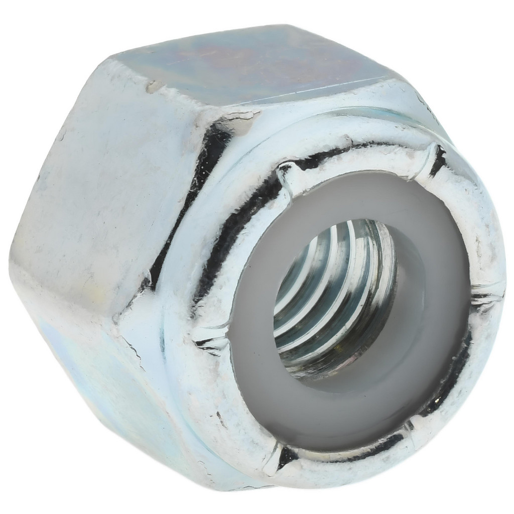 thumbnail image 2 of Fastenere 3/8-16 Nylon Insert Lock Nuts - Grade 2 Zinc Plated Steel (Qty 50) 2 of 3