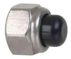 USA Made 1/4-20 Thread Size Zinc Plated Steel Acorn Nut 7/16 Width Across Flats 21/64 Height. Open End 