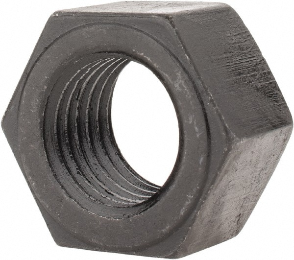 Hex Nut: 1-1/4 - 7, Grade 5 Steel, Uncoated