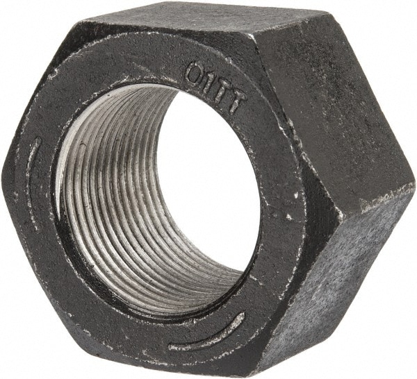 Hex Nut: 1-3/8 - 12, Grade 5 Steel, Uncoated