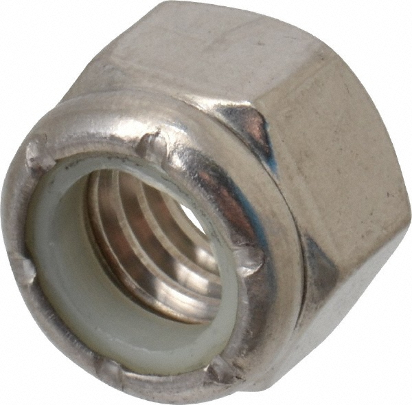 Value Collection L79NE2816-0714 Hex Lock Nut: Nylon Insert, Nylon Insert, 7/16-14, Grade 316 Stainless Steel Image