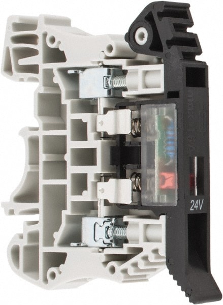 300 Volt (IEC), 300 Volt (UL), 6.3 (IEC) Amp, 6.3 (UL) Amp, DIN Rail Mount, Fused Terminal Block