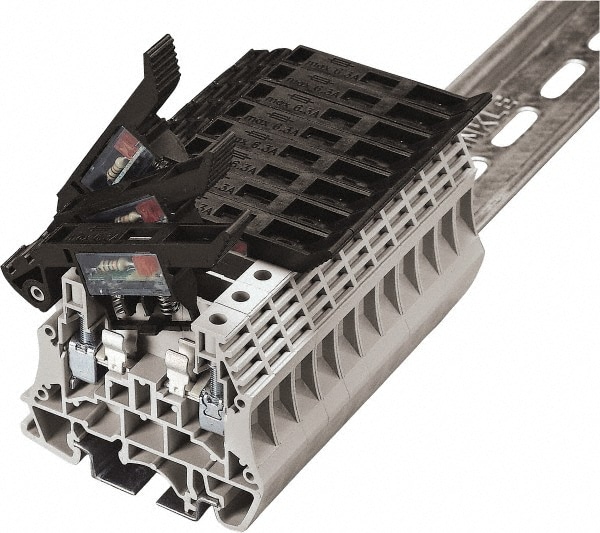 300 Volt (IEC), 300 Volt (UL), 6.3 (IEC) Amp, 6.3 (UL) Amp, DIN Rail Mount, Fused Terminal Block