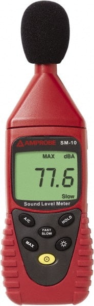 Amprobe SM-10 A and C Frequency Weight, LCD Display Sound Meter 