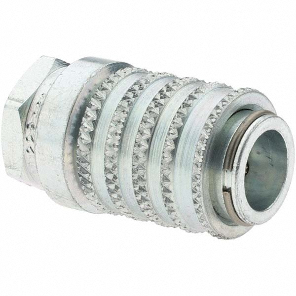 Hydraulic Hose Coupler: 1/8", 1/8-27, 6,000 psi