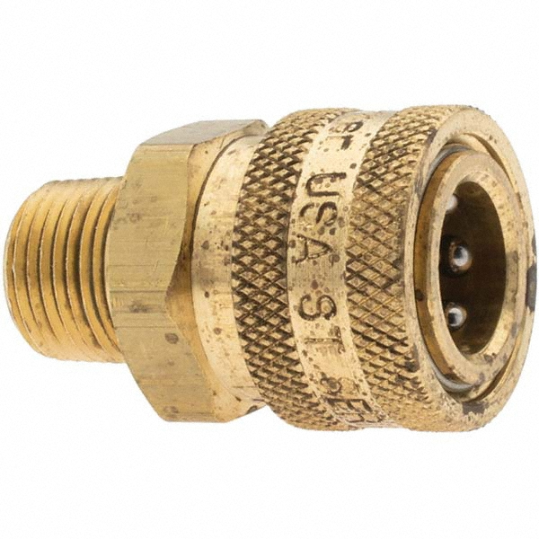 Hydraulic Hose Coupler: 6 mm, 3/8-18