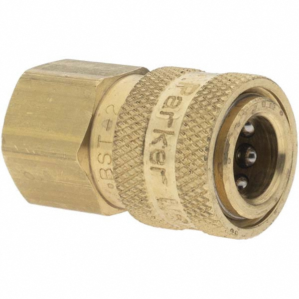 Hydraulic Hose Coupler: 0.25" ID, 4 mm, 1/4-18
