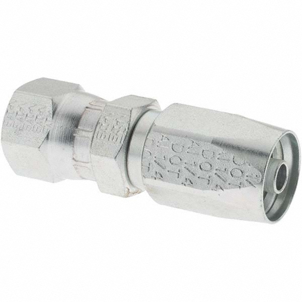 Hydraulic Hose Swivel Fitting: 0.25" ID, 0.3125" OD, 4 mm, 1/2-20