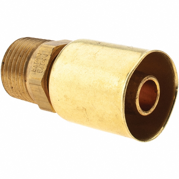 Hydraulic Hose Swivel Fitting: 0.375" ID, 0.375" OD, 6 mm, 3/8-18