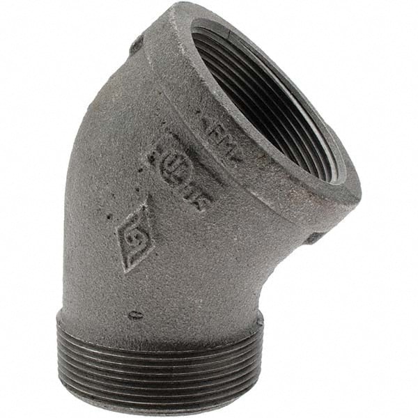 Black 45 ° Street Elbow: 2"