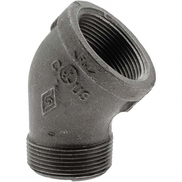 Black 45 ° Street Elbow: 1-1/2"
