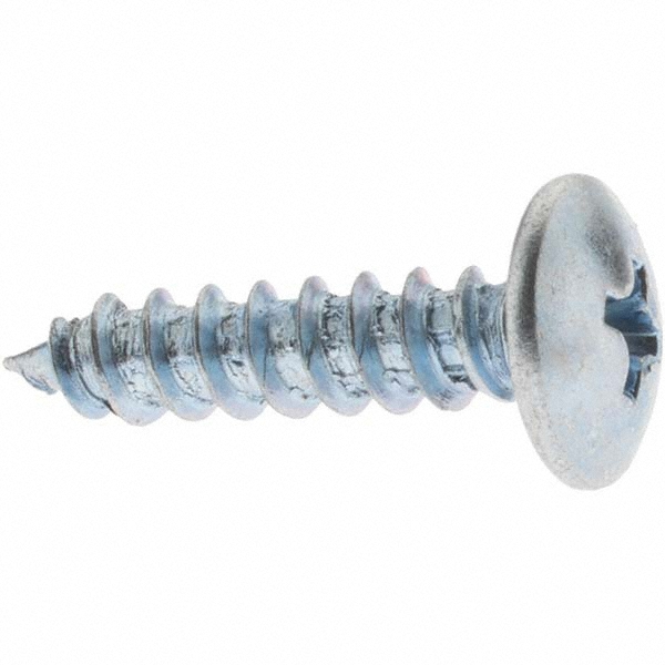 Sheet Metal Screw: #8, Oval Head, Slotted