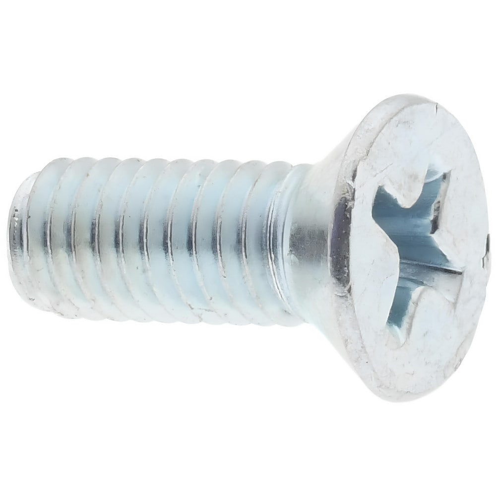 Machine Screw: #10-32 x 1/2", Flat Head, Phillips