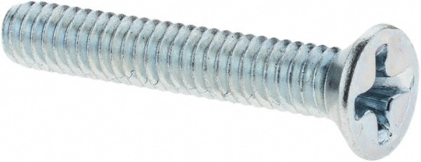Machine Screw: #8-32 x 1" OAL, Flat Head, Phillips