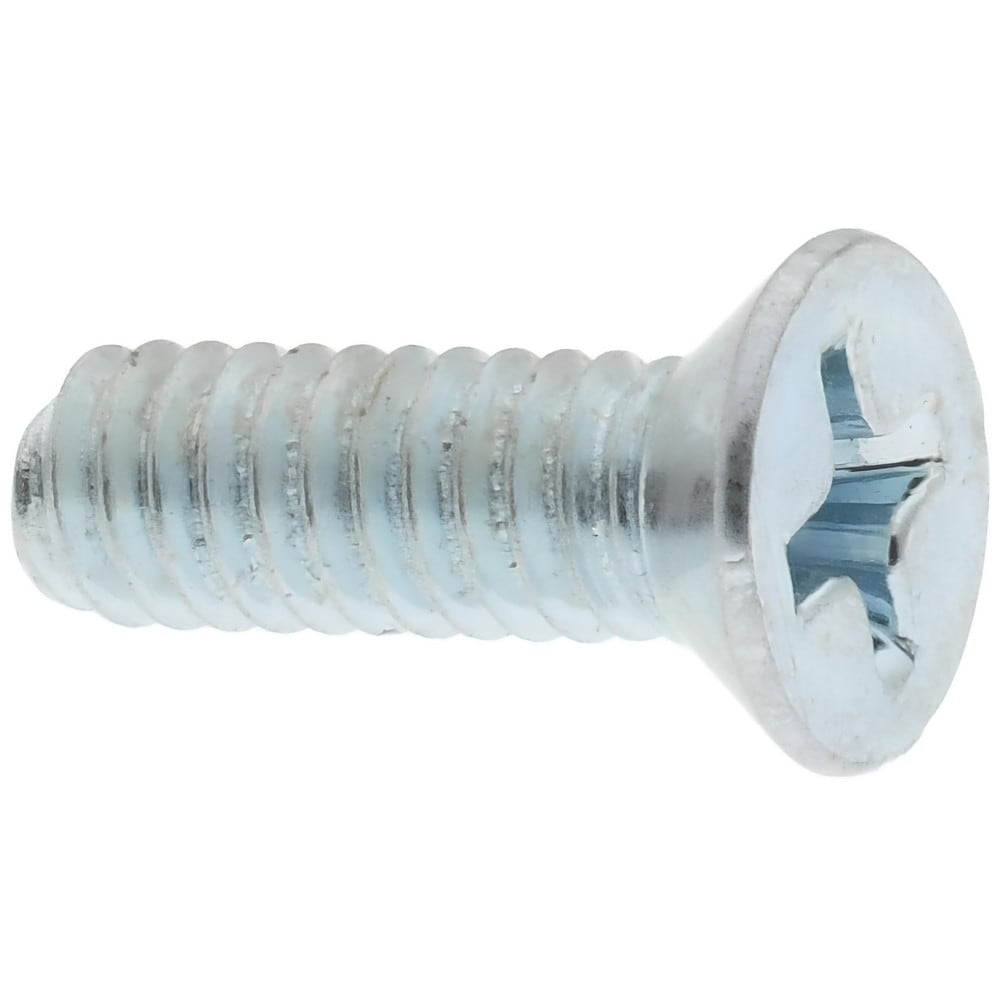 Machine Screw: #8-32 x 1/2", Flat Head, Phillips