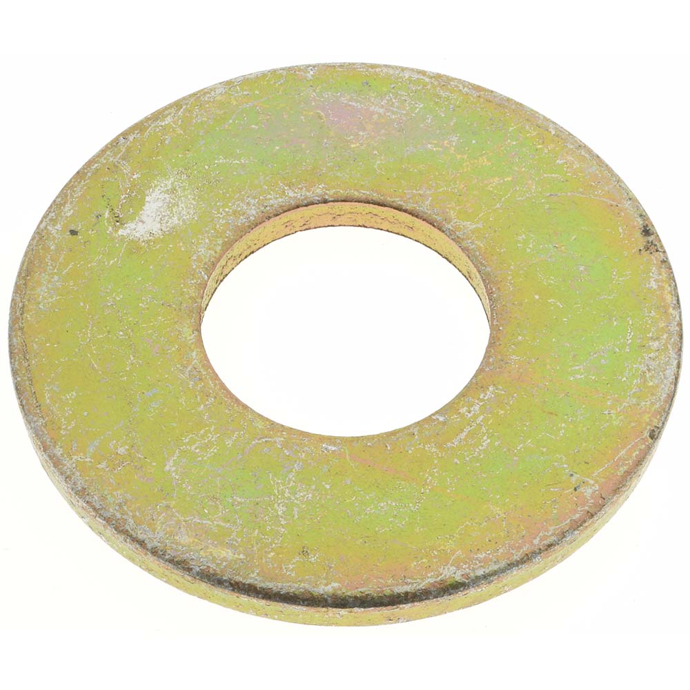 Value Collection 1" Screw USS Flat Washer Steel, Zinc Yellow