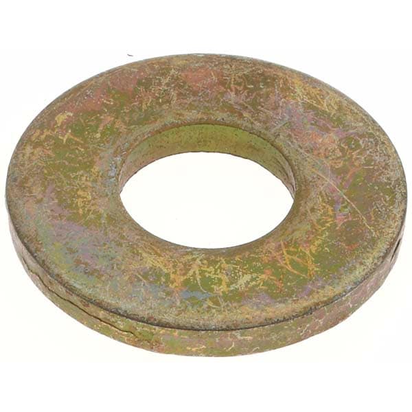 5/16" Screw USS Flat Washer: Steel, Zinc Yellow Dichromate Finish