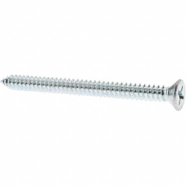 Sheet Metal Screw: #14, Flat Head, Phillips