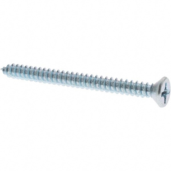 Sheet Metal Screw: #12, Flat Head, Phillips
