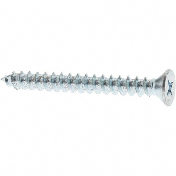 Sheet Metal Screw: #10, Flat Head, Phillips