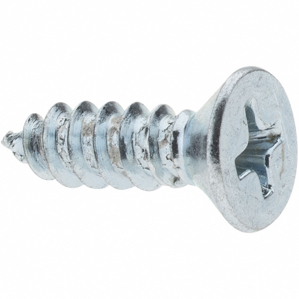 Sheet Metal Screw: #10, Flat Head, Phillips