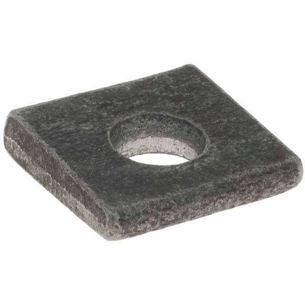 Beveled Square Washers; Material: Low Carbon Steel ; Minimum Thickness (Inch): 9/64 ; Bolt Size (Inch): 5/16 ; Inside Diameter (Inch): 3/8