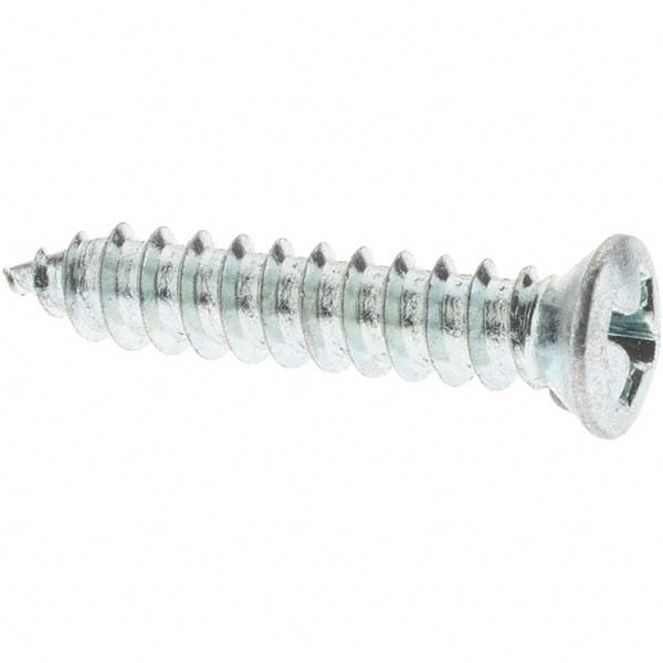 Sheet Metal Screw: #8, Oval Head, Phillips