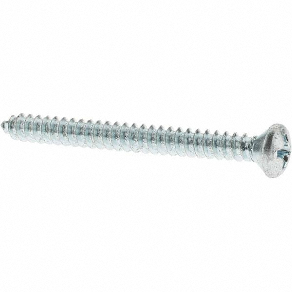 Sheet Metal Screw: #8, Oval Head, Phillips