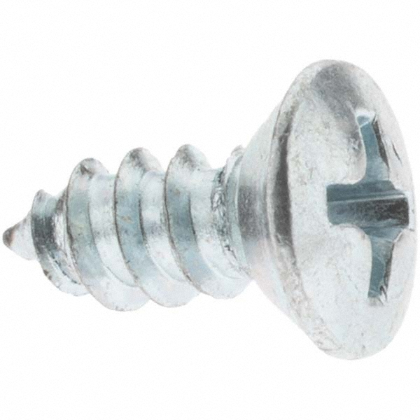 Sheet Metal Screw: #10, Oval Head, Phillips