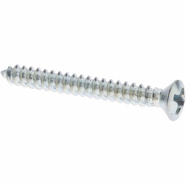 Sheet Metal Screw: #6, Oval Head, Phillips