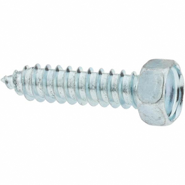 Sheet Metal Screw: 1/4, Hex Head, Hex