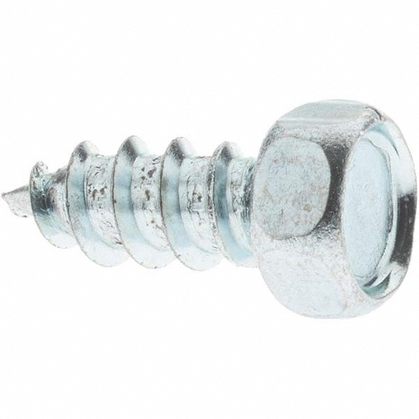 Sheet Metal Screw: 1/4, Hex Head, Hex