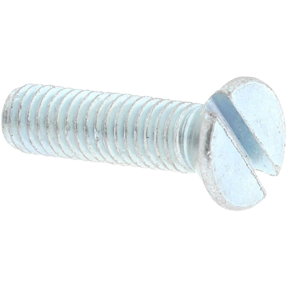 Machine Screw: #10-32 x 3/4" OAL, Flat Head, Slotted