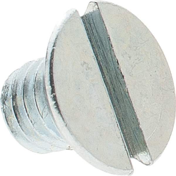 Machine Screw: #10-32 x 1/4" Length Under Head, Flat Head, Slotted