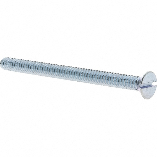 Machine Screw: #10-24 x 2-1/2" OAL, Flat Head, Slotted