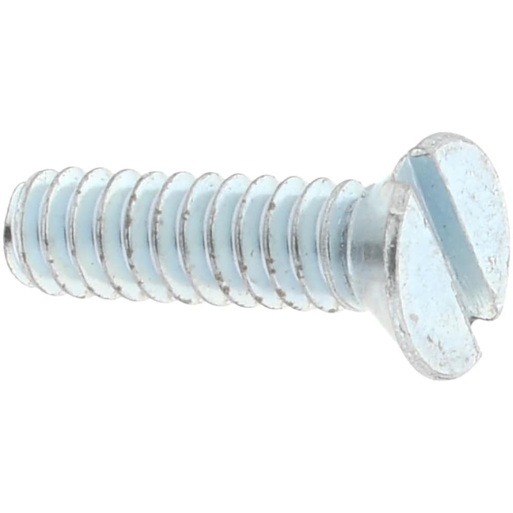 Machine Screw: #6-32 x 1/2", Flat Head, Slotted
