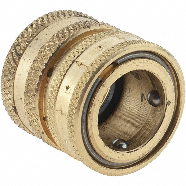 Garden Hose Coupler: Female, 3/4", Brass