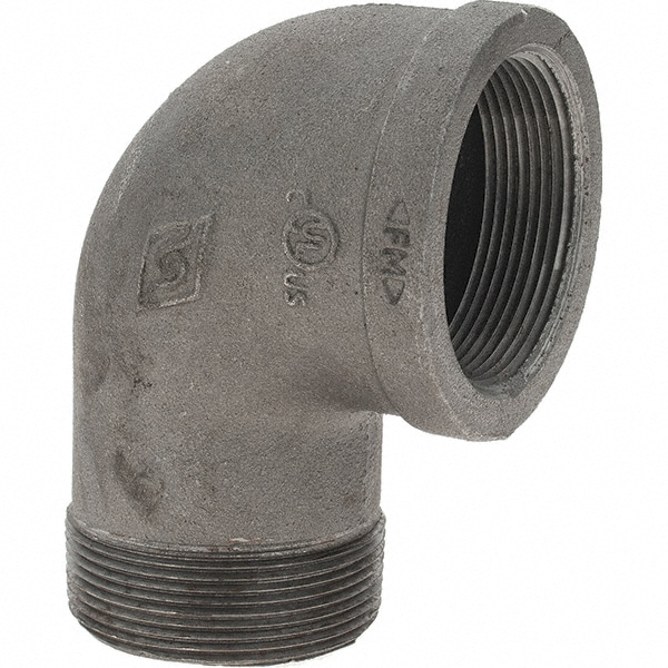 Black 90 ° Street Elbow: 2"