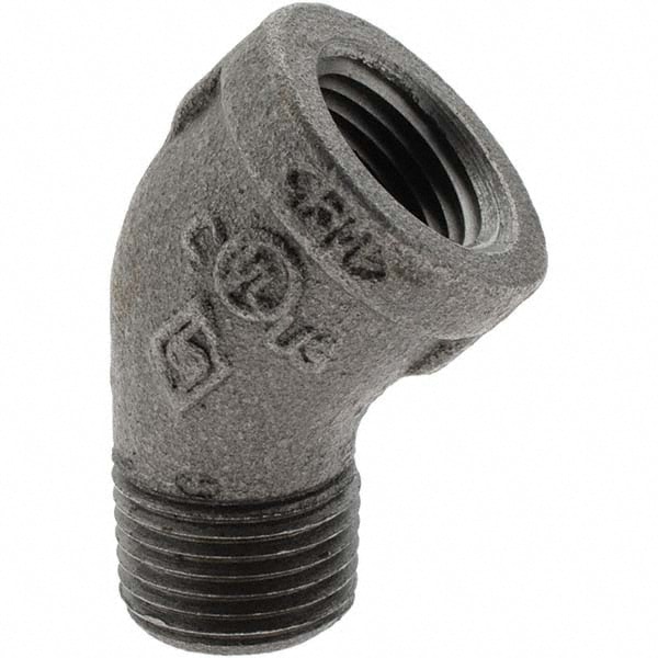 Black 45 ° Street Elbow: 1/2"