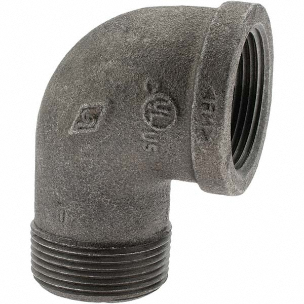 Black 90 ° Street Elbow: 1-1/4"