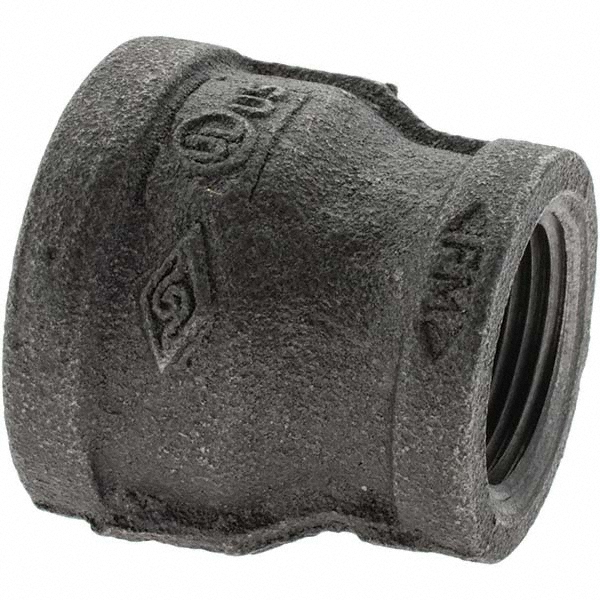 Black Reducing Coupling: 1 x 3/4"