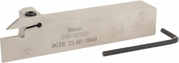 Iscar 2301433 0.787" Max Depth, 0.118" to 0.125" Width, Right Hand Indexable Grooving/Cutoff Toolholder Image