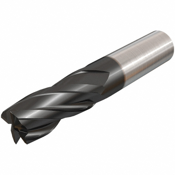Iscar 4mm Diam 4 Flute Solid Carbide 0.0059" Chamfer Width Corner Chamfer End Mill 52705571