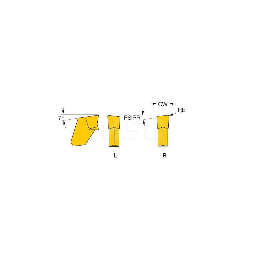 Iscar - Cutoff Insert: GFR3-8D IC328, Carbide, 3 mm Cutting Width | MSC ...