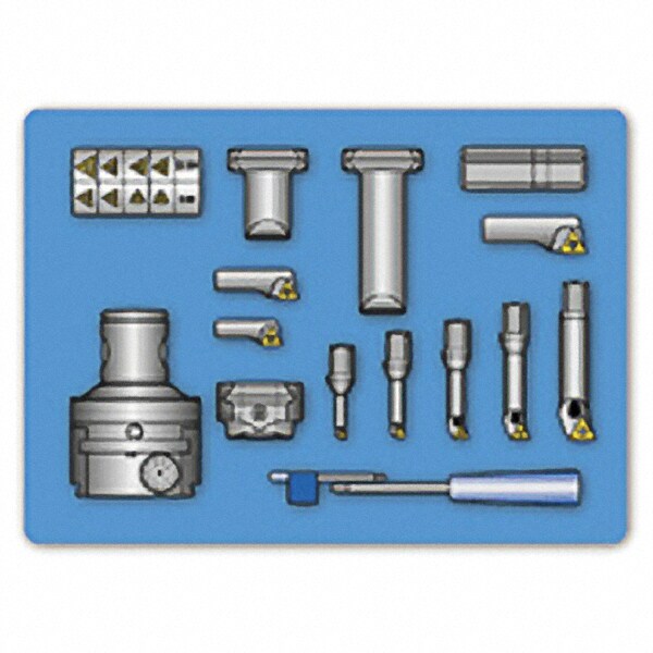 0.827, 1.12, 1.575, 1.969, 2.362" Max Bore, 0.236" Min Bore Smallest Bar, 0.866" Min Bore Largest Bar, Indexable Boring Bar Set