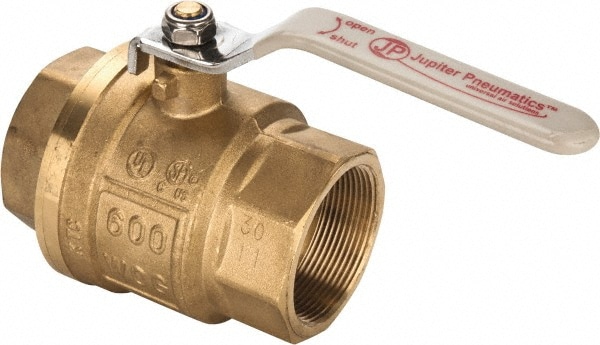 Value Collection TXSSN200 2-Way Manual Ball Valve: 2" Pipe, Full Port Image