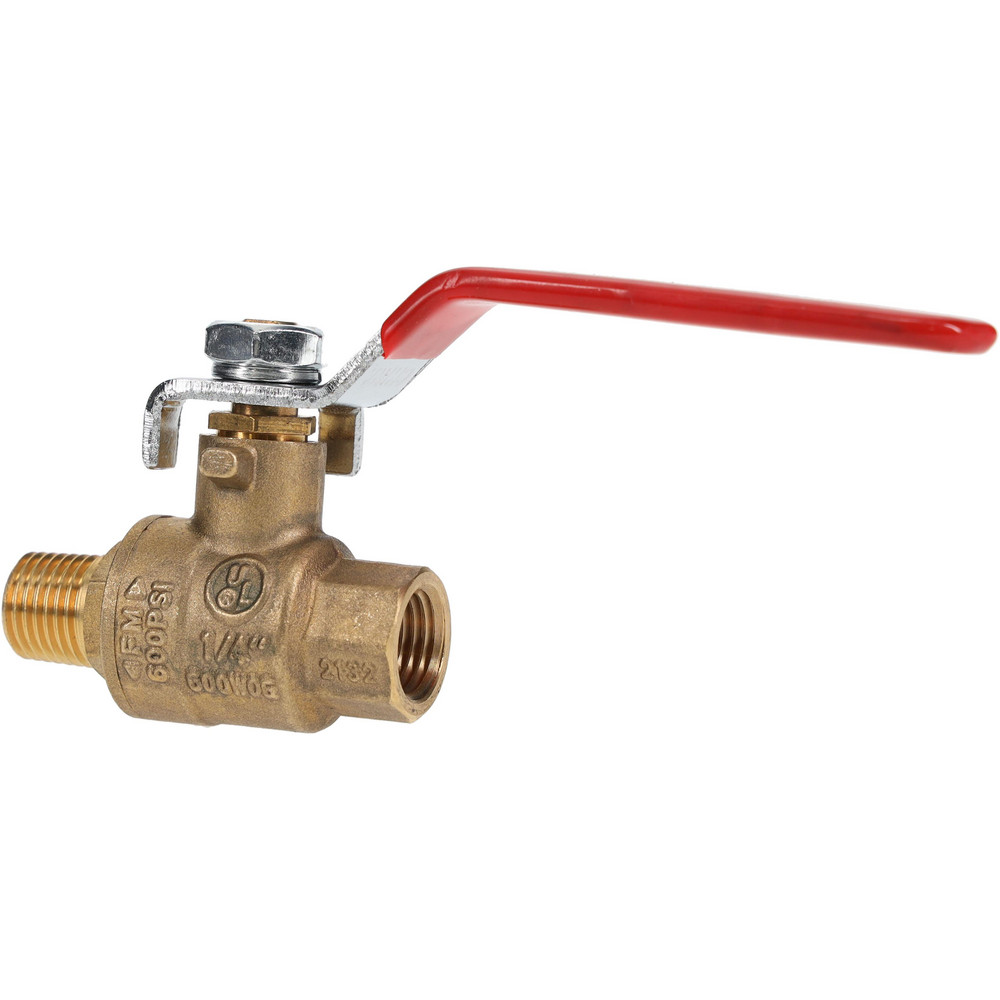 Full Port Manual Ball Valve: 1/4" Pipe, Full Port