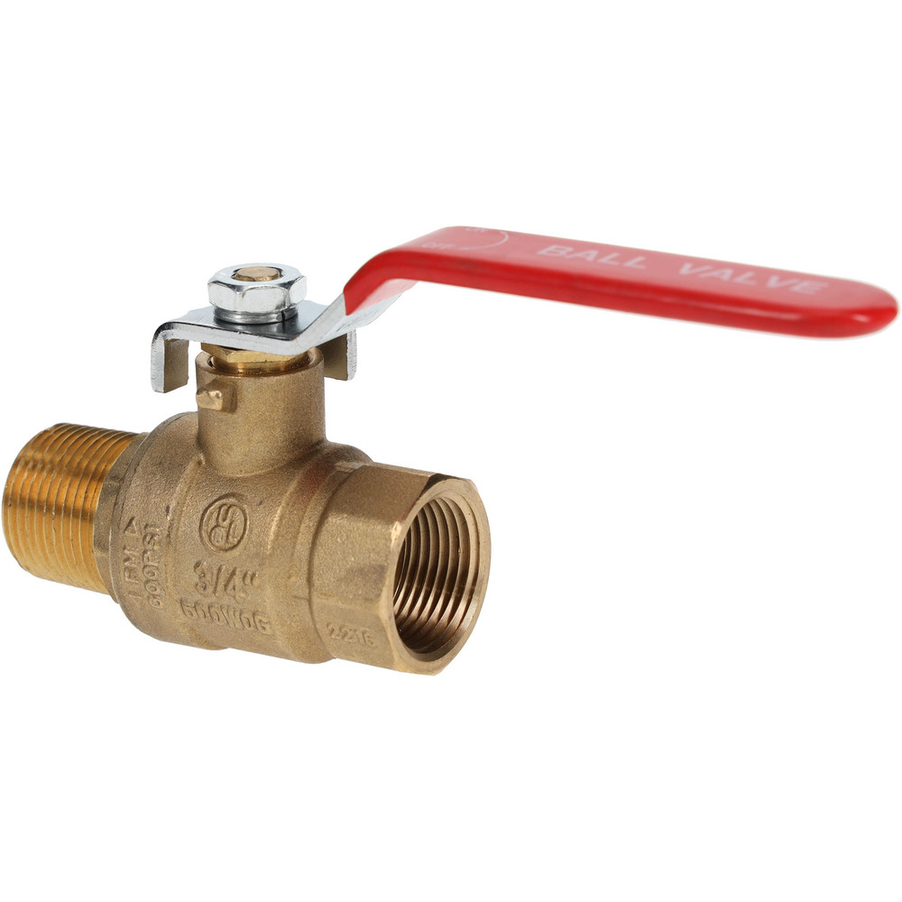 Full Port Manual Ball Valve: 3/4" Pipe, Full Port