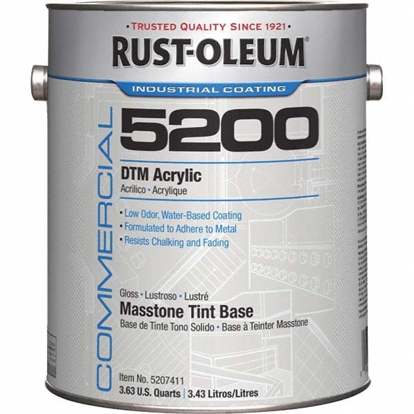 Rust-Oleum 5207411 Acrylic Enamel Paint: 10 gal, Semi-Gloss, Masstone Image