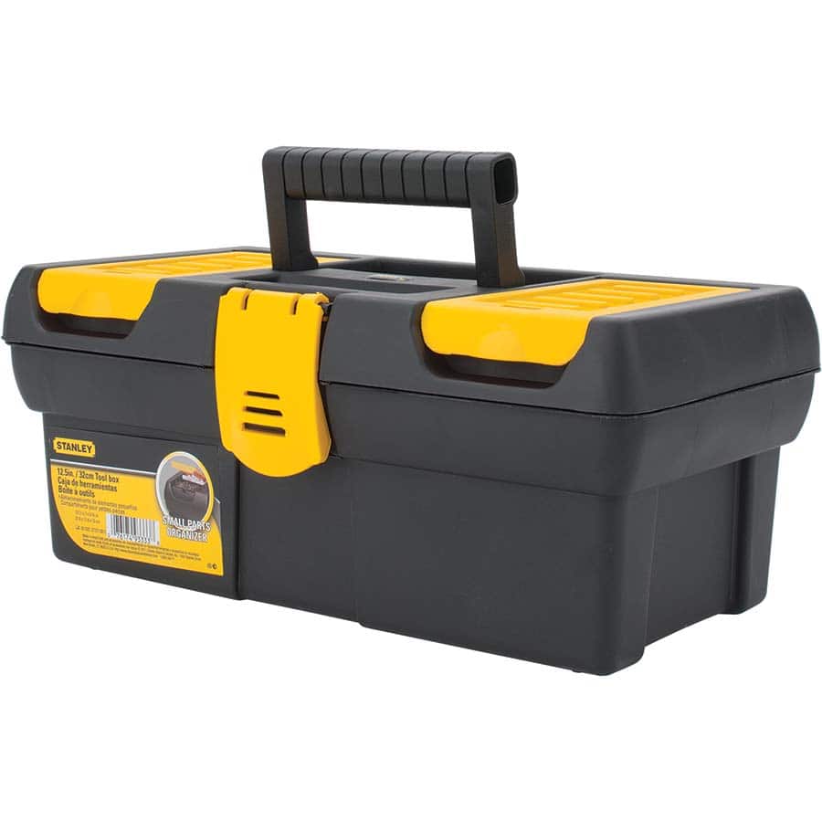 Stanley Polypropylene Tool Box: 1 Drawer, 4 Compartment - 1 lb Capacity | Part #STST13011